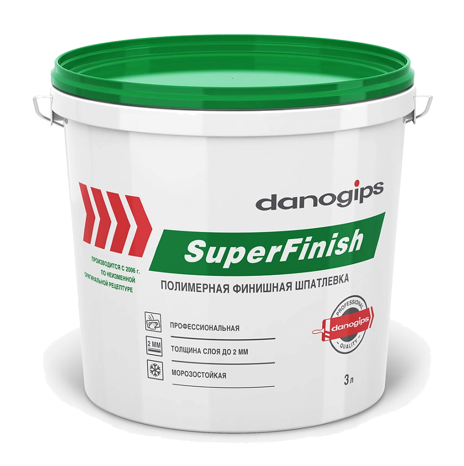Danogips SuperFinish / Даногипс СуперФиниш Шпатлевка для внутренних работ полимерная
