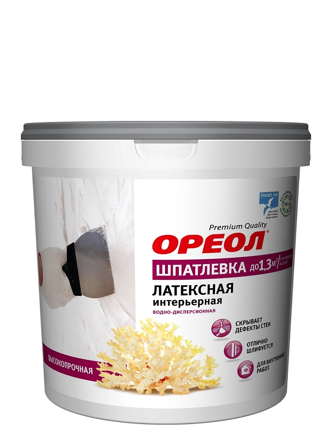 Ореол Шпатлевка для внутренних работ латексная