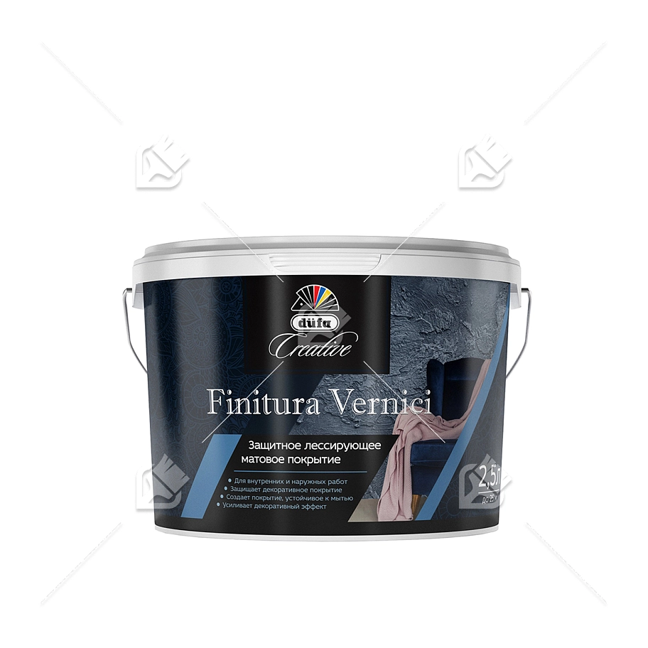 Защитное лессирующее матовое покрытие Dufa Creative Finitura Vernici 2,5 л.