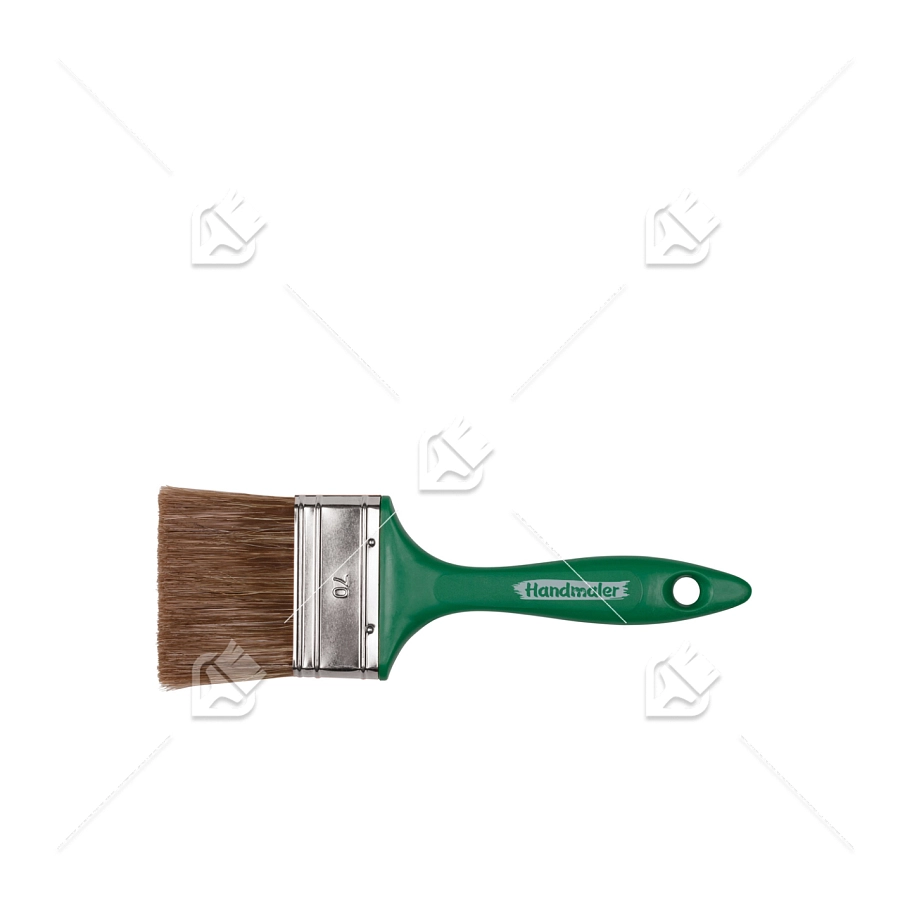 Кисть плоская "Handmaler GREEN", смешанная щетина, пластик. ручка, 70 мм