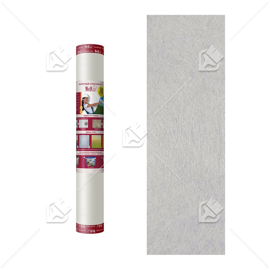 Стеклохолст малярный "Wellton" 1х50 (45г/м2)