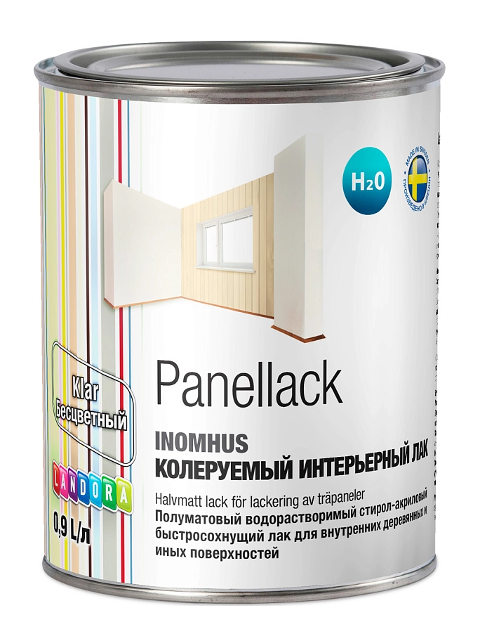 Landora Panellack Klar/ Ландора Панеллак Клар Лак для деревянных панелей стирол-акриловый полуматовый