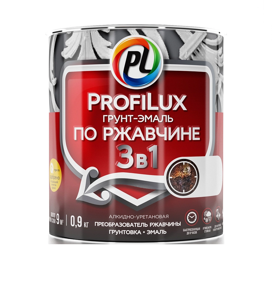 Profilux / Профилюкс Эмаль на ржавчину 3 в 1 полуматовая