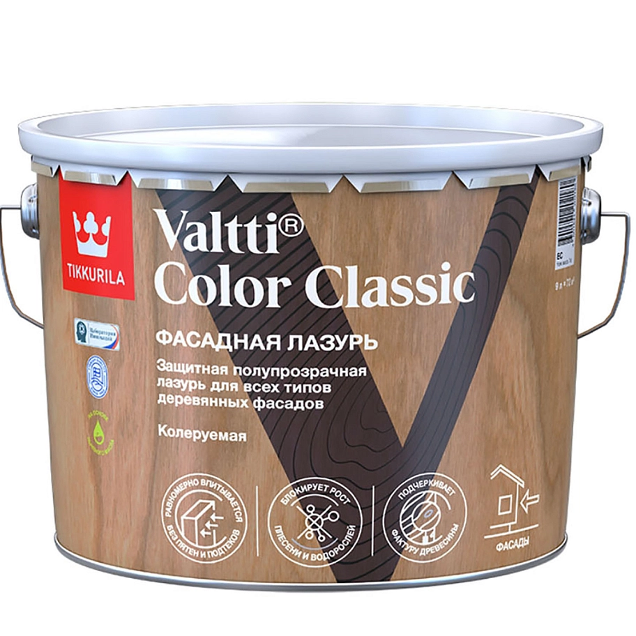 Лазурь VALTTI COLOR CLASSIC EC 9л