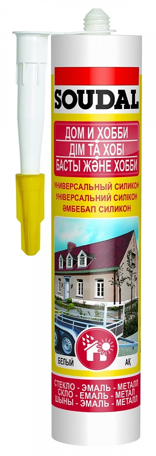 Soudal / Соудал Герметик универсальный силиконовый Дом и Хобби