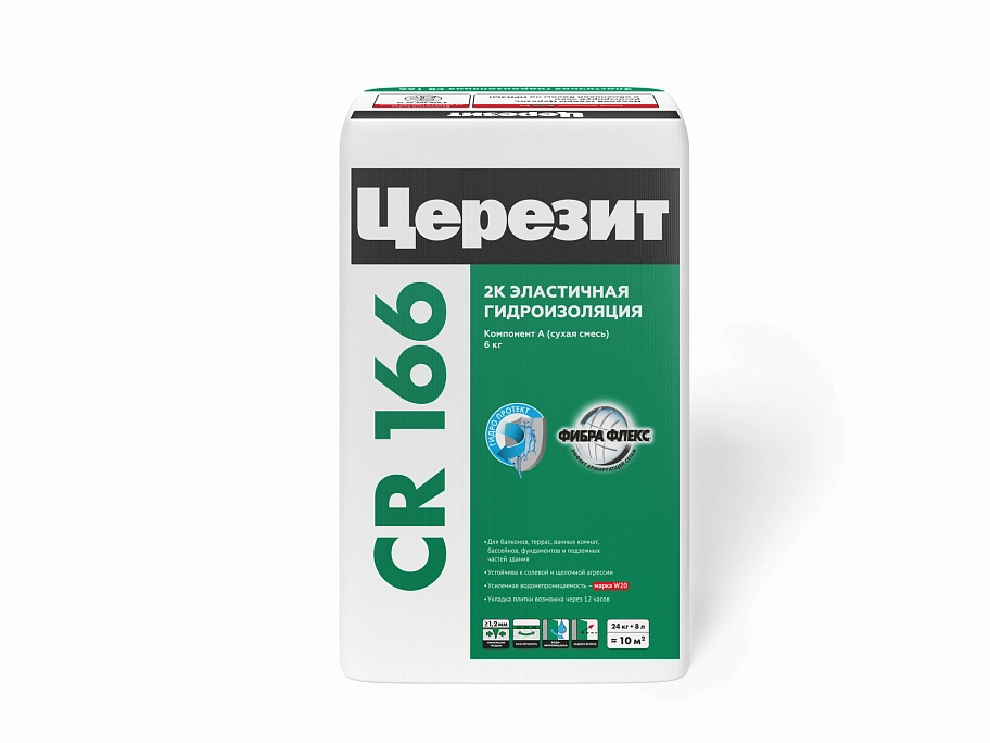 Церезит CR 166 Состав гидроизоляционный двухкомпонентный