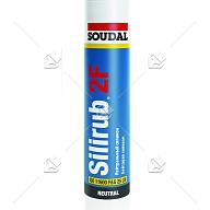 Герметик силиконовый нейтральный Soudal Silirub 2 F бесцветный 300 мл