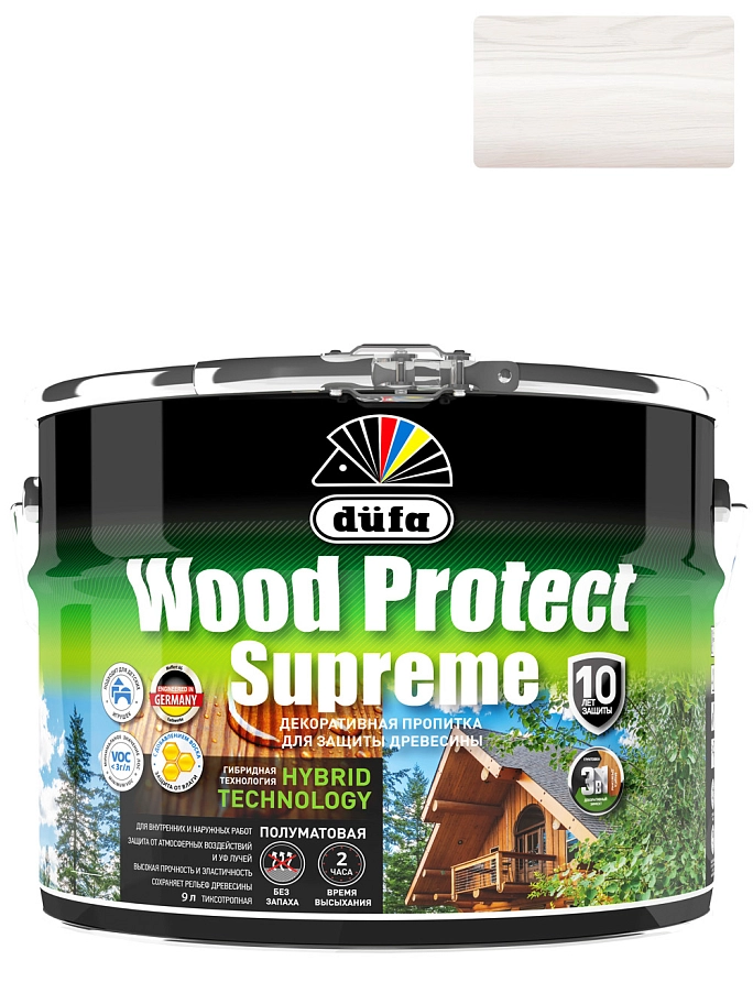 Dufa Wood Protect Supreme Пропитка декоративная для защиты древесины
