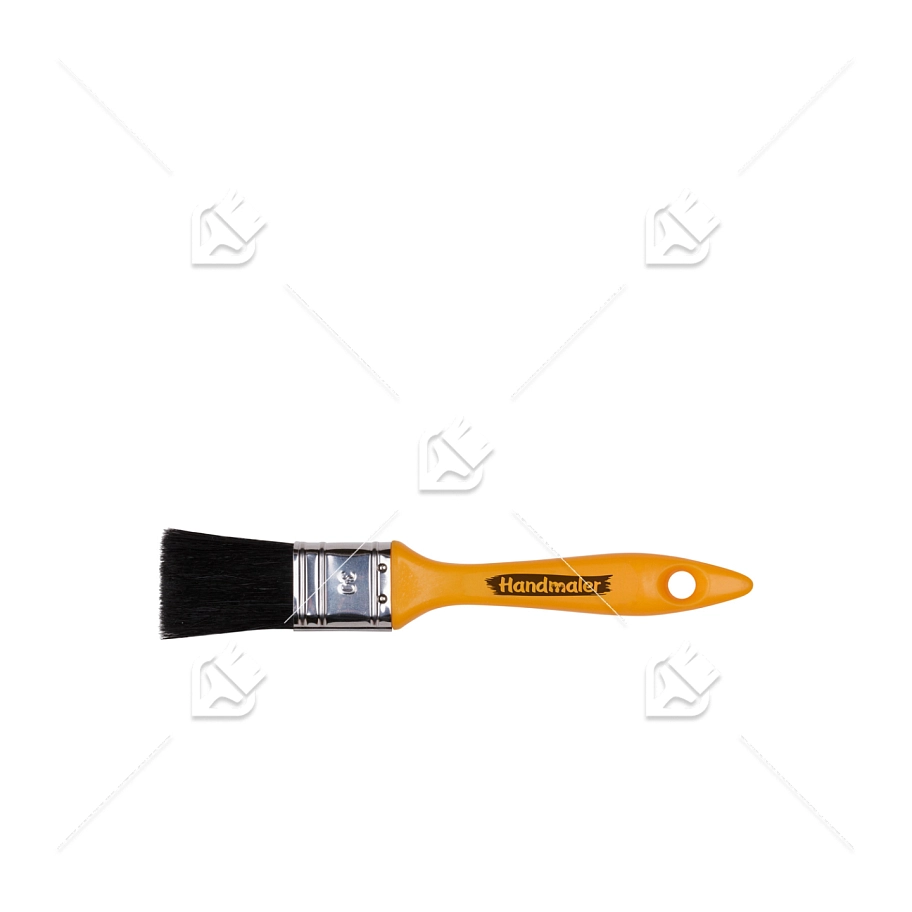 Кисть плоская "Handmaler YELLOW", черная смешанная щетина, пластик. ручка, 30 мм