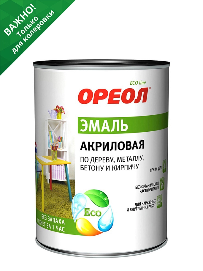 Ореол Эмаль универсальная акриловая глянцевая