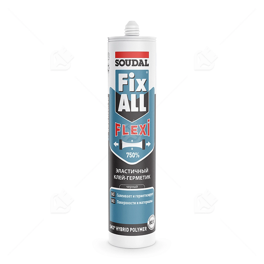 Клей-герметик универсальный Soudal Fix All Flexi черный 290 мл.