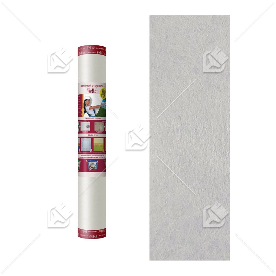 Стеклохолст малярный "Wellton-light" 1х50 (25г/м2)