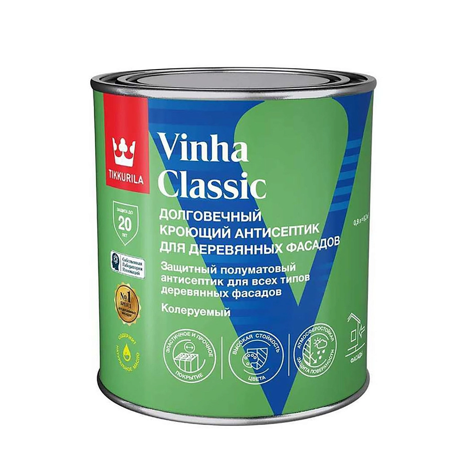 Антисептик кроющий VINHA CLASSIC VC п/мат 0,9л
