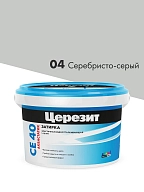 ЦерезитЗатирка д/швов до 10мм (сереб.-серая 04) 2кг СЕ 40