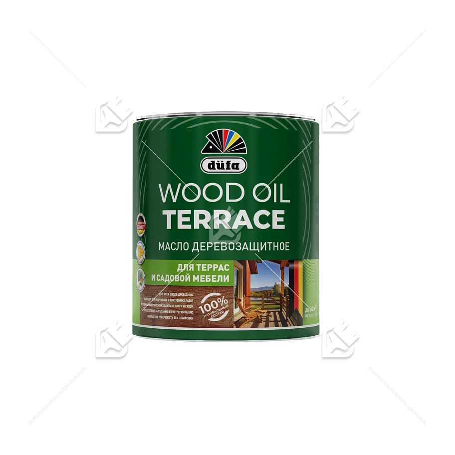 Масло деревозащитное для террас и садовой мебели Dufa Wood Oil Terrace лиственница 2л