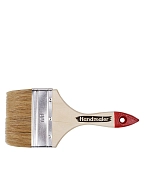 Кисть плоская "Handmaler", светлая натуральная щетина, 100 мм