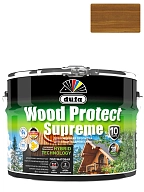Пропитка декоративная для защиты древесины Dufa Wood Protect Supreme тиковое дерево 9 л