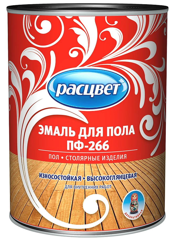 Расцвет Эмаль для пола алкидная быстросохнущая