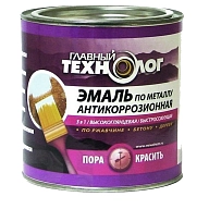 Главный Технолог Эмаль на ржавчину 3 в 1 глянцевая