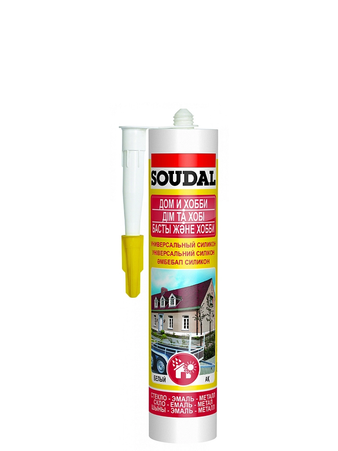 Soudal / Соудал Герметик универсальный силиконовый Дом и Хобби