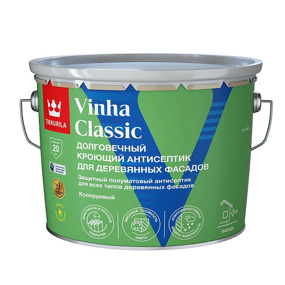 Антисептик кроющий VINHA CLASSIC VC п/мат 9л