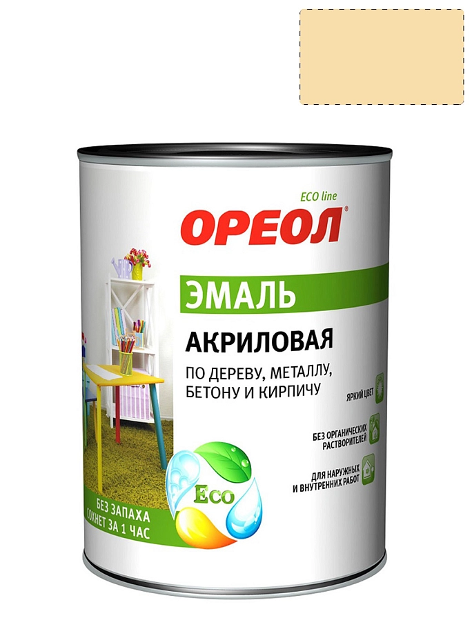 Ореол Эмаль универсальная акриловая глянцевая