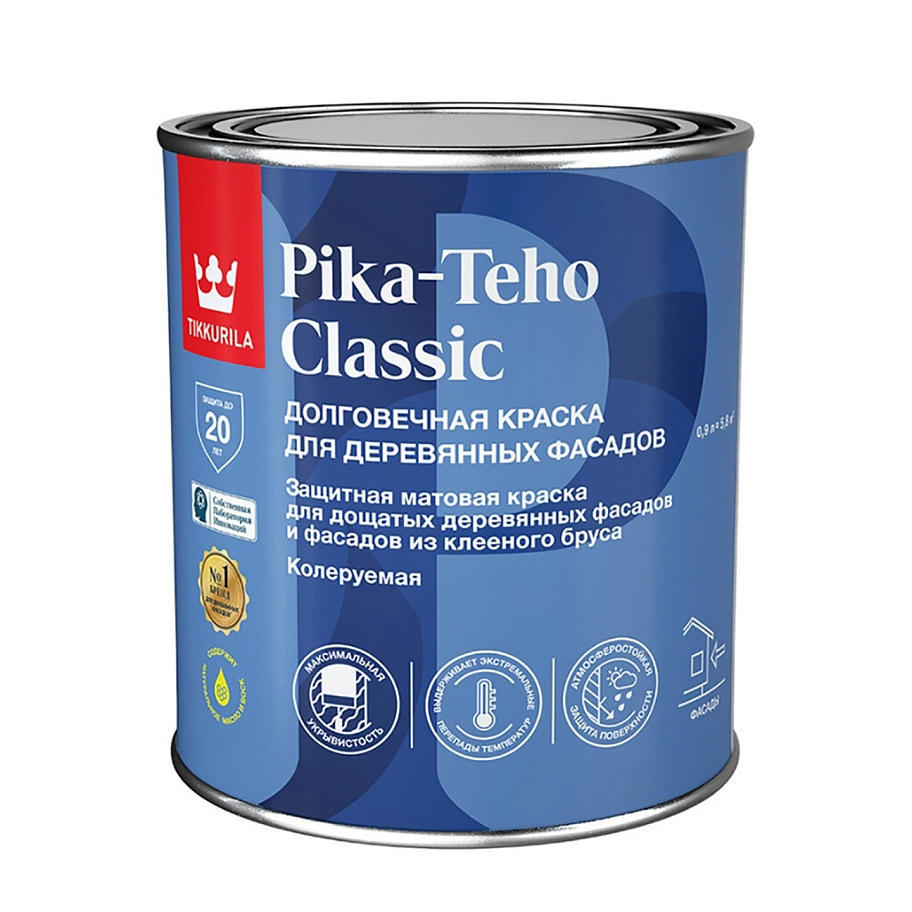 Краска для домов PIKA-TEHO CLASSIC C мат 0,9л