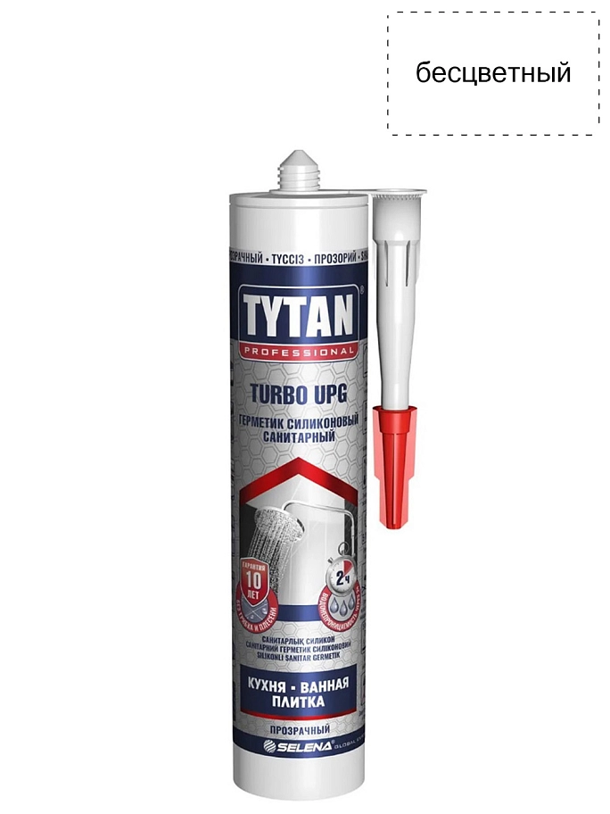 Tytan Professional UPG TURBO / Tитан Профешенл УПГ Турбо Герметик силиконовый санитарный
