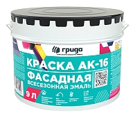 Грида АК-16 Краска фасадная всесезонная