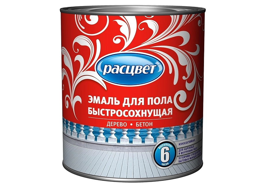 Расцвет Эмаль для пола алкидная быстросохнущая