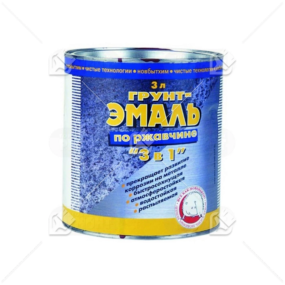 Грунт-эмаль по ржавч. (охра 1л) Новбытхим