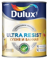 Dulux Ultra Resist / Дюлакс Ультра Резист Краска для кухни и ванной полуматовая