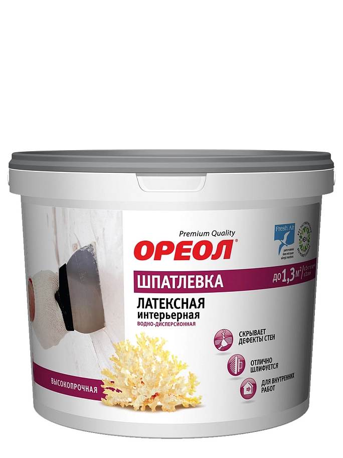 Ореол Шпатлевка для внутренних работ латексная