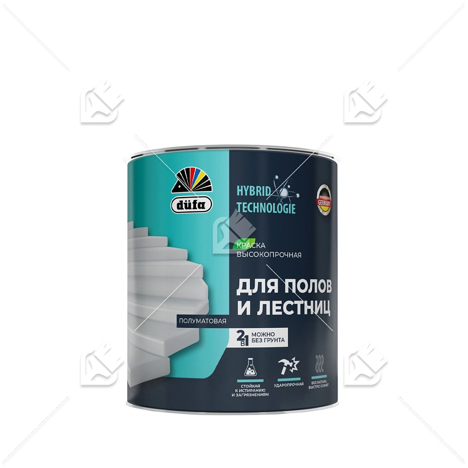Эмаль для полов и лестниц база 3 (8,1л) Дюфа