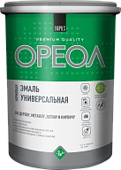 Эмаль универсальная акриловая Ореол глянцевая белая 1 кг.