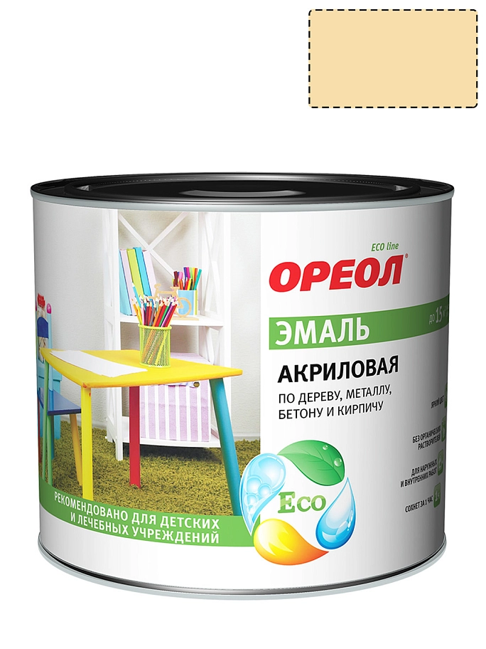 Ореол Эмаль универсальная акриловая глянцевая