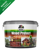 Пропитка декоративная для защиты древесины Dufa Wood Protect бесцветный 9 л