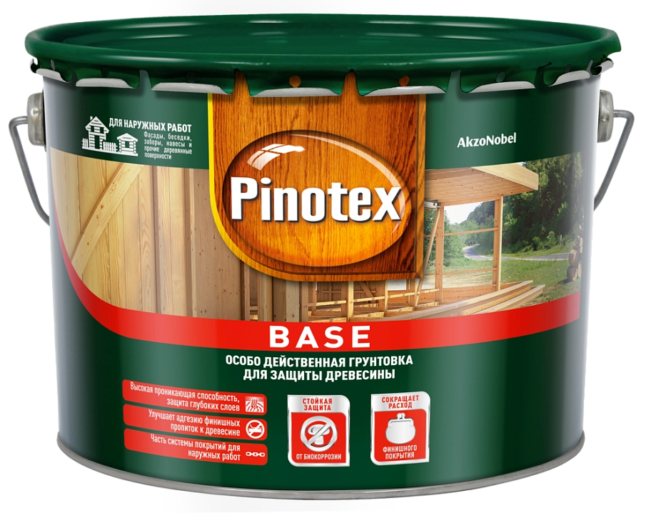 Pinotex Base / Пинотекс Бейс Грунтовка для защиты древесины