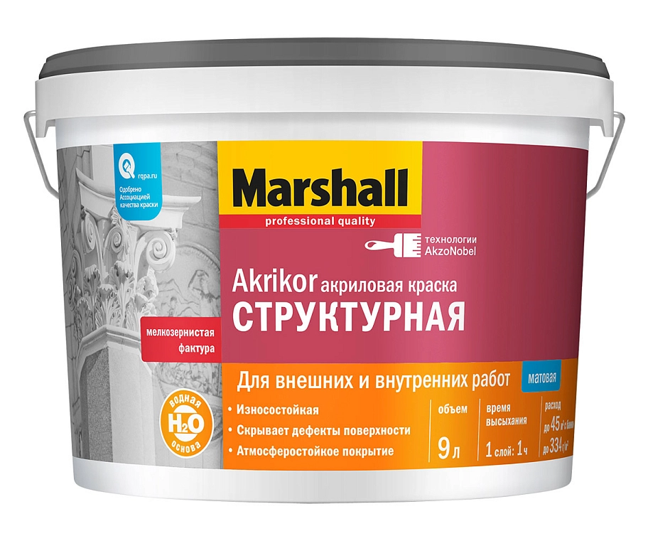 Marshall Akrikor / Маршалл Акрикор Структурная Краска фасадная акриловая
