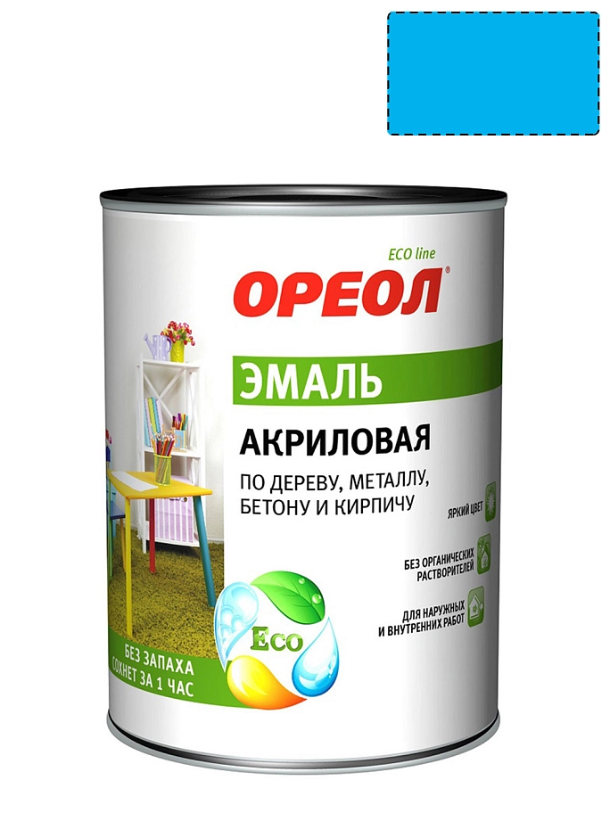 Ореол Эмаль универсальная акриловая глянцевая