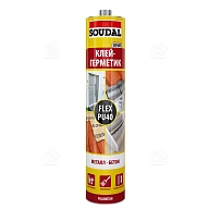 Герметик полиуретановый универсальный Soudal Flex PU 40 серый 300 мл.
